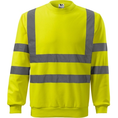 Malfini Rimeck 4V697 HV Essential Unisex mikina reflexná žltá