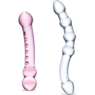 Glas Pleasure Set Double Pleasure Glass Dildo Set