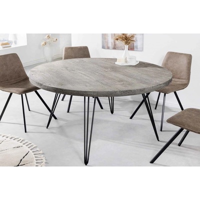 LuxD Dizajnový jedálenský stôl Shayla 120 cm sivé mango