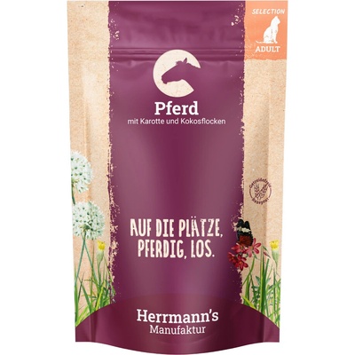 Herrmanns Selection Organic Selection bio kuracie mäso s bio mrkvou a bio kamutom 12 x 100 g