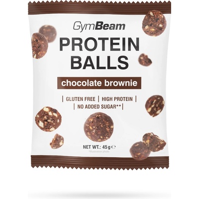 Protein Balls GymBeam čokoládové brownie 45 g