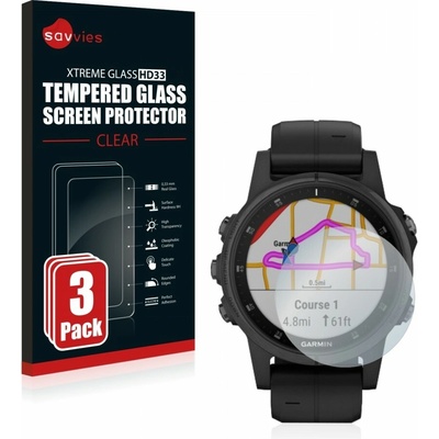 3x tvrzené sklo Tempered Glass HD33 Garmin fenix 5S Plus (42 mm) – Hledejceny.cz