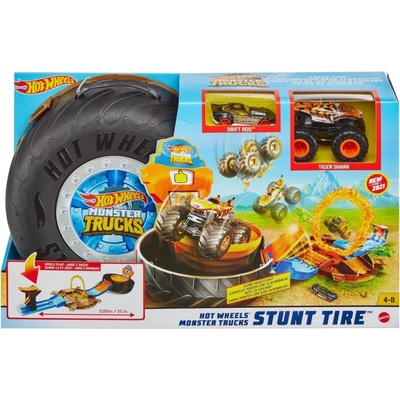Mattel Hot Wheels Monster Trucks kaskadérská aréna v pneumatice