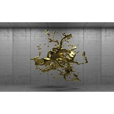 Preinterier FT3290 Fototapeta na stenu 3D farba – zlatá vlies 104cm x 70cm