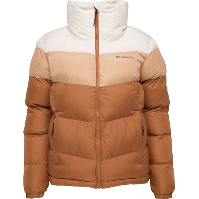 Columbia Puffect II colorblock jacket hnedá béžová biela