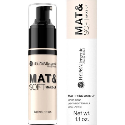 Bell Hypoallergenic Mat&Soft lehký matující make-up 00 Alabaster 30 ml