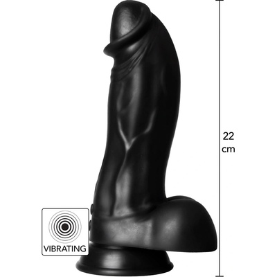 Hidden Desire Extreme Vibrating Dinosaur Monster Dildo Black