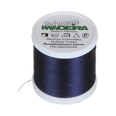Vyšívací nitě PES Madeira Polyneon (400m) barva 1967 navy blue