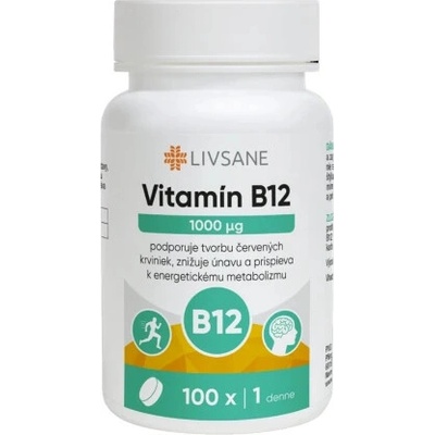 LIVSANE Vitamín B12 1000 µg 100 tabliet