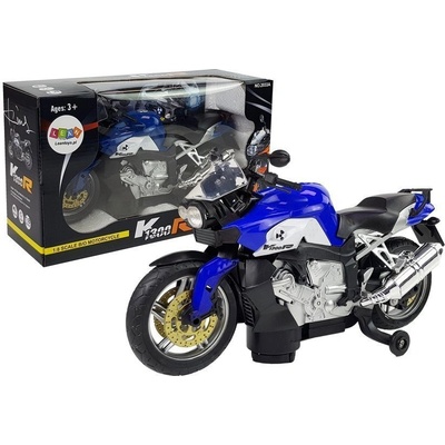Lean Toys Motocykl s modrou baterií