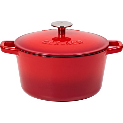 Gerlach Litinový hrnec s pokl. NATUR 21 cm 3 l červený