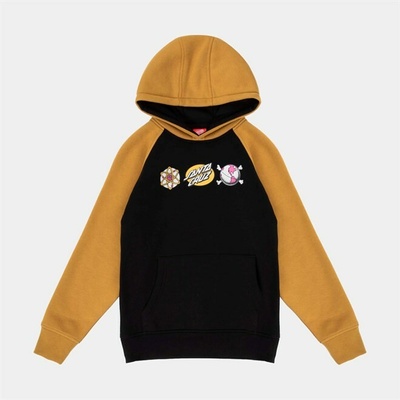 Santa Cruz Youth Knibbs Cryptic Raglan Black Mustard