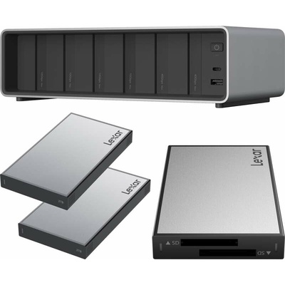 Lexar Professional Workflow Pro with Thunderbolt4 uplink I with SD/microSD reader and 2x2TB, LPWF800/710/2x502T