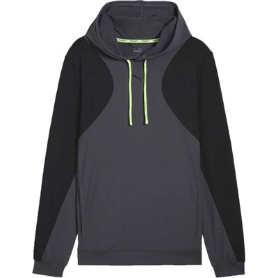 Puma CLOUDSPUN Hoodie sportovní mikina tmavě šedá