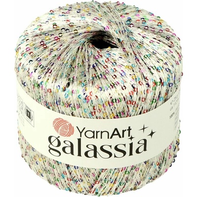 Yarnart Galassia 5825 strieborná s farebnými flitrami