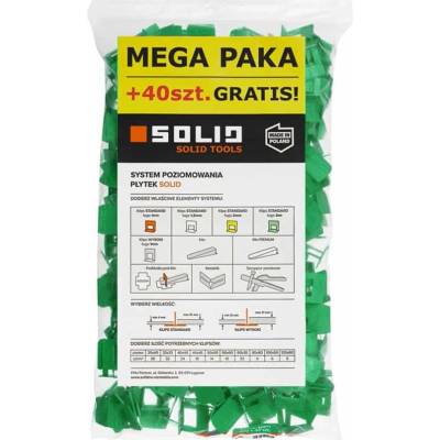Spona leveling STANDARD 3 mm 400 + 40 ks SOLID TOOLS