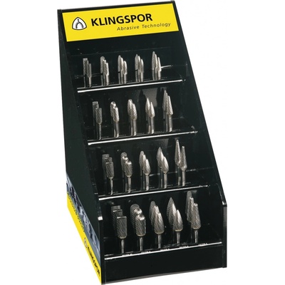Frézy z tvrdokovu - SET KLINGSPOR Varianta: SET HF 100-A 6 - křížový zub