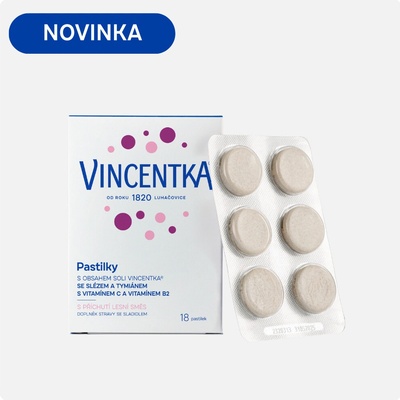 Vincentka pastilky bylinné 18 tablet – Hledejceny.cz