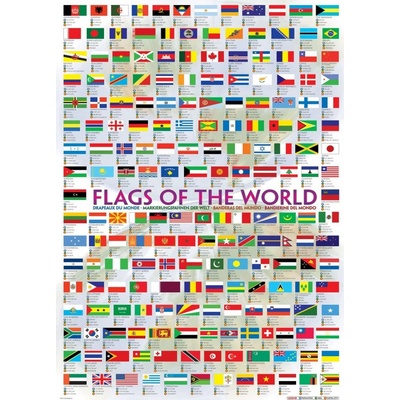 Eurographics Drapeaux du monde 1000 dielov