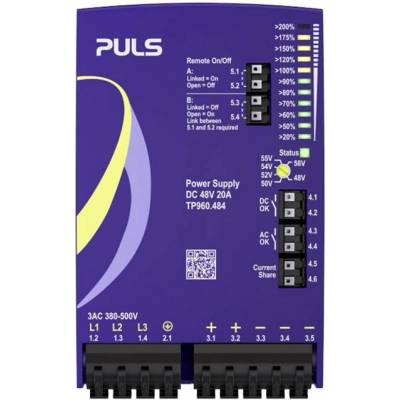 PULS sieťový zdroj na montážnu lištu (DIN lištu), 48 V/DC, 20 A, 960 W, výstupy 1 x