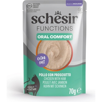 Schesir Functions Mousse 12 x oral kuře a šunka 70 g