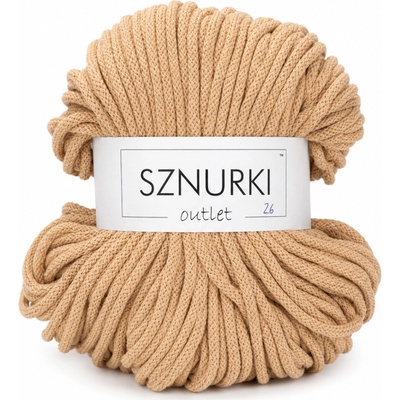 Bobbiny Sznurki outlet - 5mm Sznurki - 5mm: Biscuit