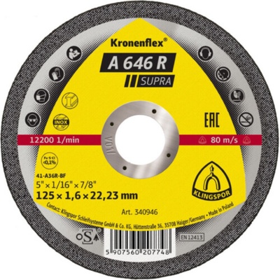 Kronenflex kotúč 125 x 1,6 mm 340946
