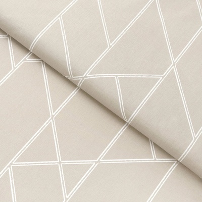 Goldea bavlněné plátno - geometrické linie na latte 160 cm