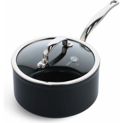 GreenPan Omáčník s nepřilnavým keramickým povrchem s poklicí Barcelona Pro 20 cm / 3,1 l černá CC005332-001