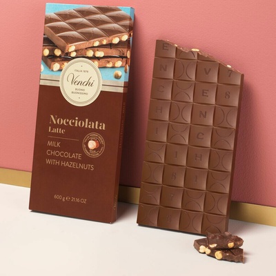 Venchi hořká s lískovými oříšky Maxi 0,6 kg