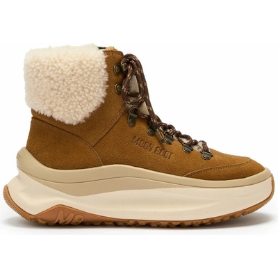 Moon Boot Moon247 City Shearling semišové hnědé