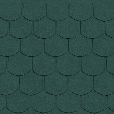 Patio Asfaltový šindel bobrovka 1000 × 340 mm zelený 10048739