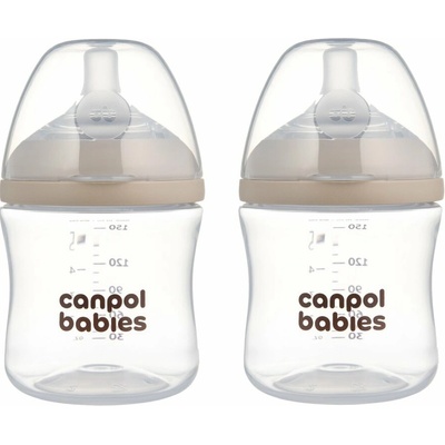 Canpol Babies Set lahví Natural Shape 150 ml 2 ks
