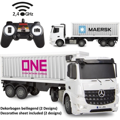 Jamara RC nákladné auto Mercedes-Benz Arocs kontajnerové RTR