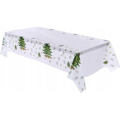 Ale Gadżet FÓLIOVÝ OBRUS vianočný PVC 180x110 cm STROMČEKY