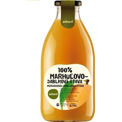Zdravo 100% marhula a jablko 0,75 l