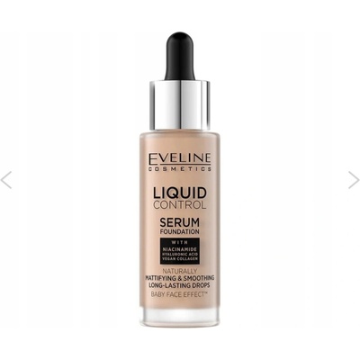 Eveline Cosmetics Liquid Control tekutý make-up s pipetou 035 Natural Beige 32 ml