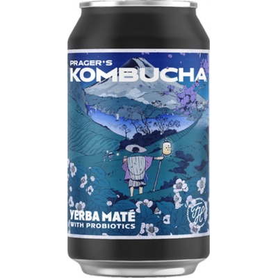 Pragers Kombucha Yerba Maté 330 ml