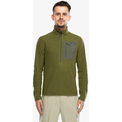Patagonia R1 Air Zip Neck caper green