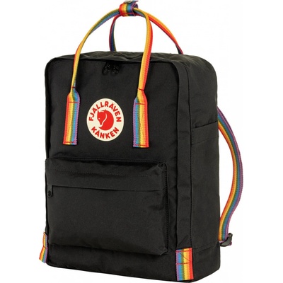 Fjällräven Kånken Rainbow Black Rainbow Pattern 16 l
