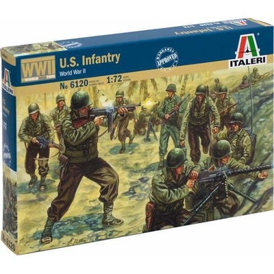 ITALERI Model Kit figurky 6120 - WWII - AMERICAN INFANTRY (1:72)