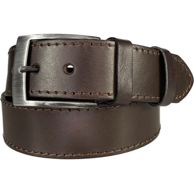 Penny Belts Kožený opasek I3-1-40 tmavě hnědý