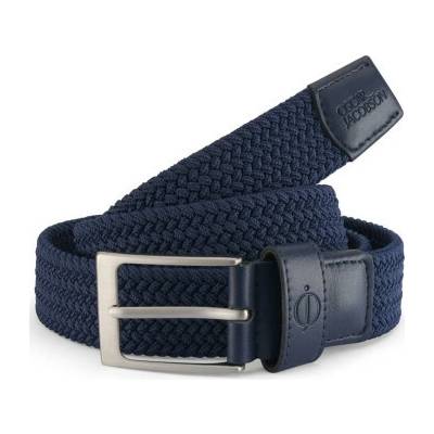 Oscar Jacobson Golfový pásek Mews Braided M Navy Modrá Pánské