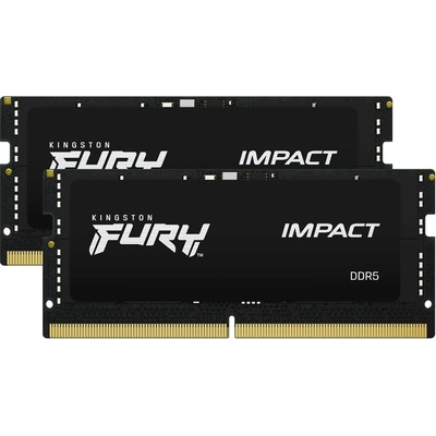 Kingston FURY Impact DDR5 32GB Kit 2x16GB 4800MHz SODIMM CL38 KF548S38IBK2 32