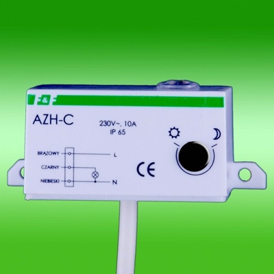 AZH-C - Súmrakový spínač so vstavaným čidlom, 230V, 10A, IP65