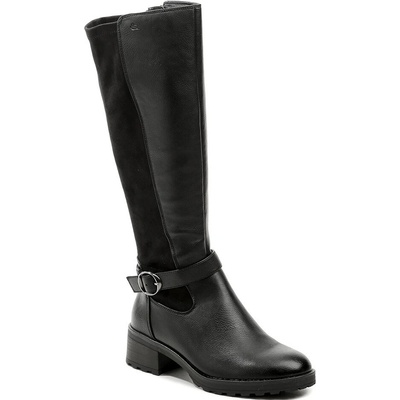 Jana 8-25568-47 čierne dámske čižmy