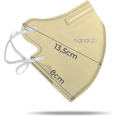 Nanolab nanorespirátor FFP2 dámský béžový 5 ks