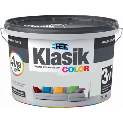 Het Klasik color 4kg 0117 šedý platinový
