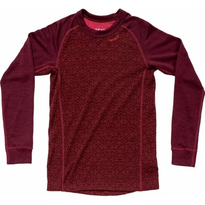 Devold Duo Active Junior Shirt vínová
