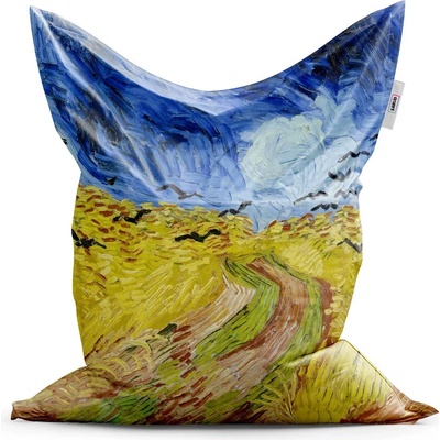 Sablio sedací vak Pšeničné pole s vránami Vincent van Gogh 150x100 cm